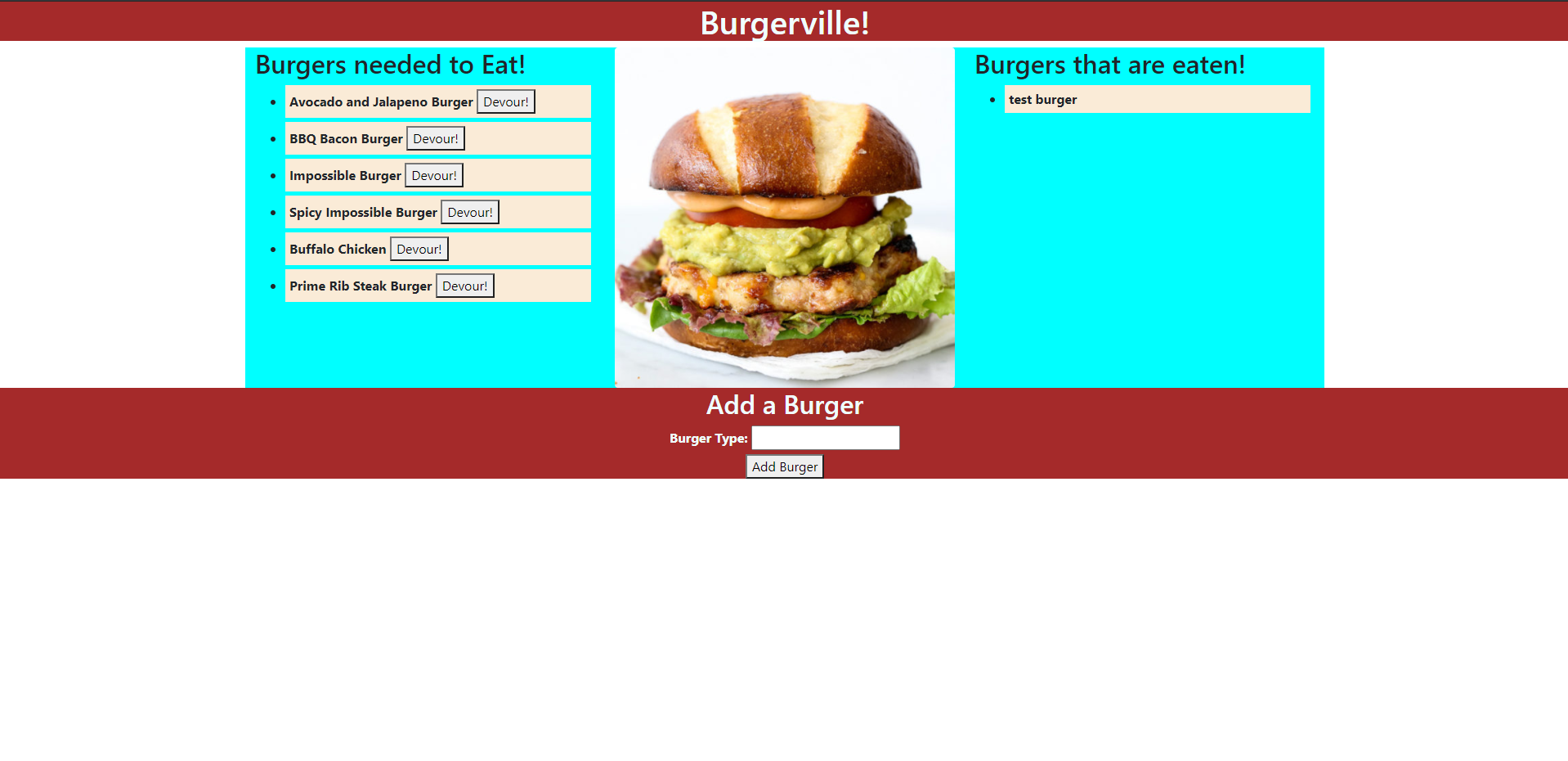 Image of Burger App